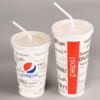 Disposable Customized Double Coated Cold Drink Pepsi Cola Paper Cup With Lids