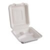 Ecofriendly Bamboo Paper Pulp Food Container Takeaway Lunch Storage Sandwich Box Product Disposable