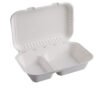 Ecofriendly Bamboo Paper Pulp Food Container Takeaway Lunch Storage Sandwich Box Product Disposable