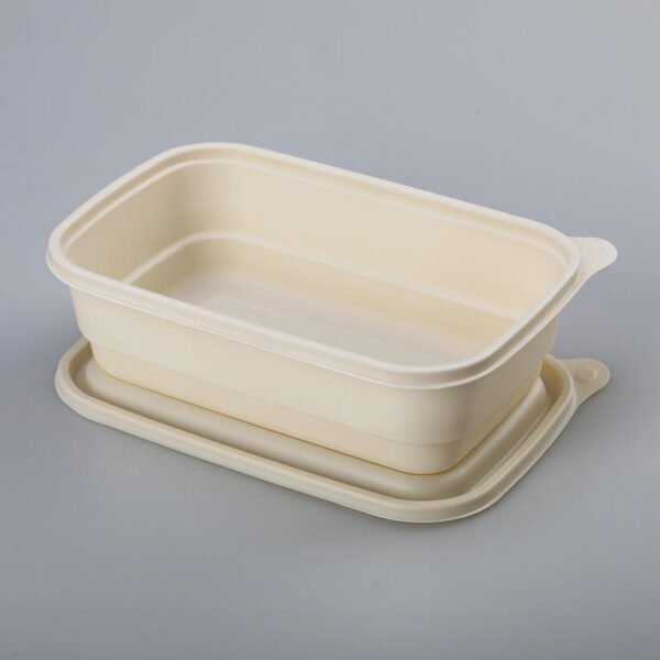 Biodegradable Cornstarch Takeaway Food Packaging Boxes Disposable to Go Lunch Bento Box Food Container Wholesale