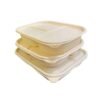 Biodegradable Cornstarch Takeaway Food Packaging Boxes Disposable to Go Lunch Bento Box Food Container Wholesale