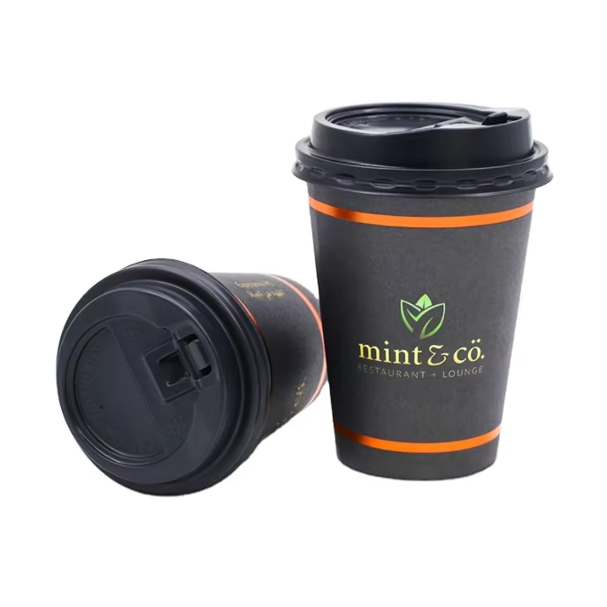 Wholesale Food Grade Hot Sale logo Custom Disposable Coffee Cup Lids