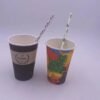 Wholesale Lions Brand 4oz/6oz/7oz/8oz Synthetic Paper Disposable Single Wall Cups Custom Logo for Juice Beverage