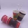 Wholesale Lions Brand 4oz/6oz/7oz/8oz Synthetic Paper Disposable Single Wall Cups Custom Logo for Juice Beverage