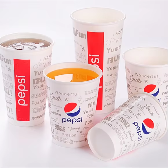 Hot Sale Disposable Thicken Cola Pepsi Paper Cup for Sale