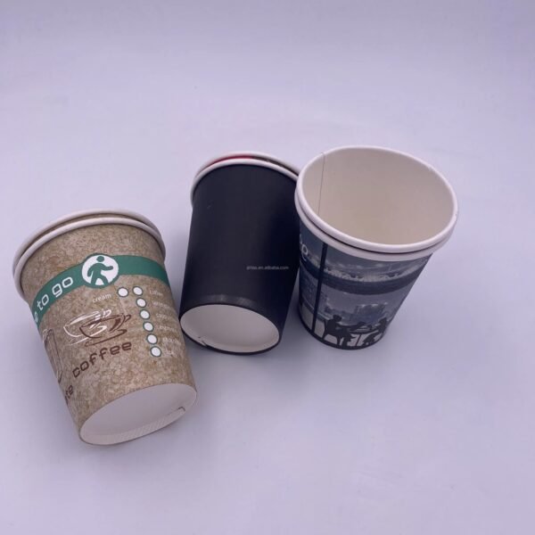 Kangle Brand Disposable Synthetic Paper Single Wall Cups 4oz/6oz/7oz/8oz