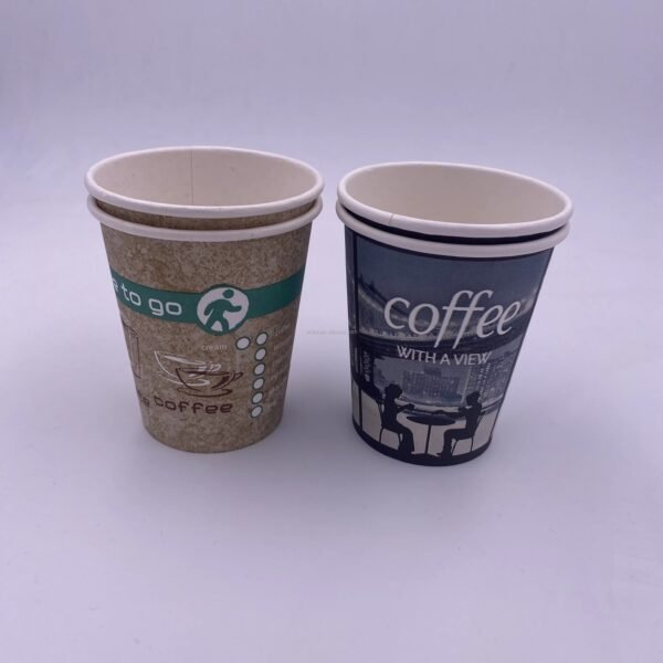 Kangle Brand Disposable Synthetic Paper Single Wall Cups 4oz/6oz/7oz/8oz
