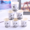Professional Printing Technology PE Coating Synthetic Paper Disposable Single Wall Drink Cups 4oz/6oz/7oz/8oz