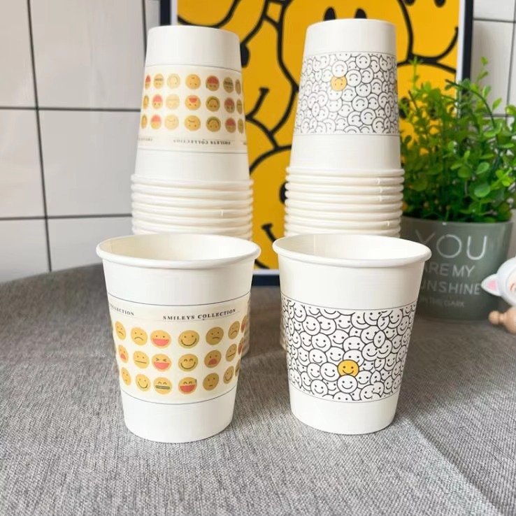 Upscale Odorless Takeaway Package for Commercial Use Double Ripple Wall Paper Cup