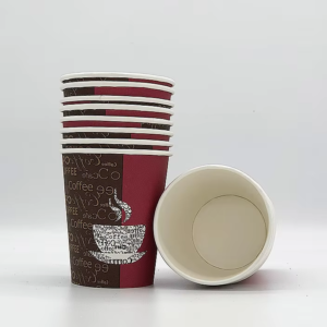 Commercial Industrial Use Custom Logo Synthetic Paper Disposable Cups Single Wall 4oz/6oz/7oz/8oz Sizes