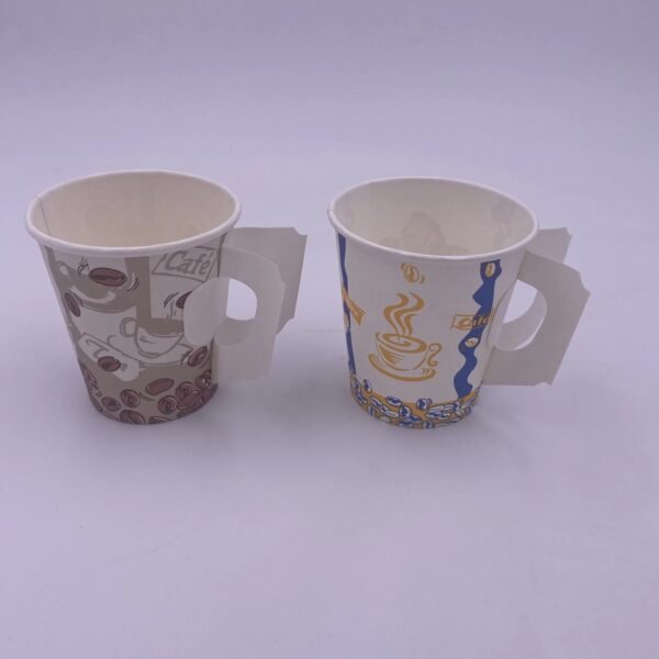 Factory Flexographic Printing Recyclable Ripple Wall Wide Range of Uses Thickened Embossed Paper Cups with Lids Sizes 2.5oz-16oz