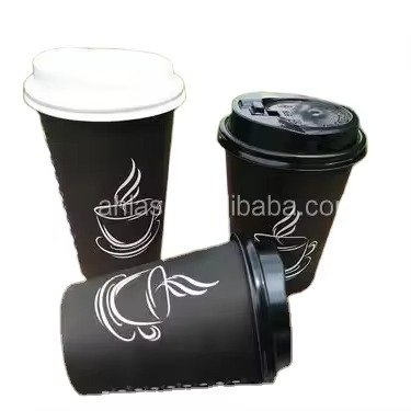 Synthetic Paper Disposable Ripple Wall Cups-Recyclable Various Sizes (2.5oz-16oz)
