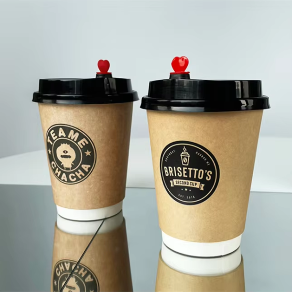 Customized Coffee Drinking Tea Paper Cup Disposable Paper Coffee Cups Double Wall Ripple Wall Paper Coffee Cups