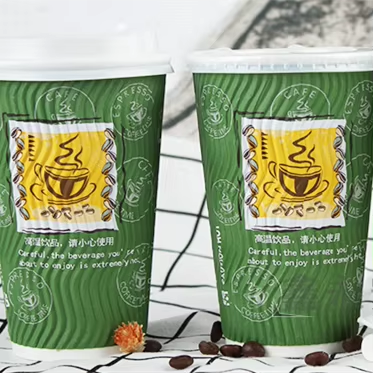 Custom Logo Disposable Double Wall 8oz 10oz 12oz 16oz Hot Cold Drinks Paper Cup for Coffee