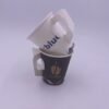Factory Flexographic Printing Recyclable Ripple Wall Wide Range of Uses Thickened Embossed Paper Cups with Lids Sizes 2.5oz-16oz
