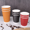 Custom Logo Disposable Double Wall 8oz 10oz 12oz 16oz Hot Cold Drinks Paper Cup for Coffee