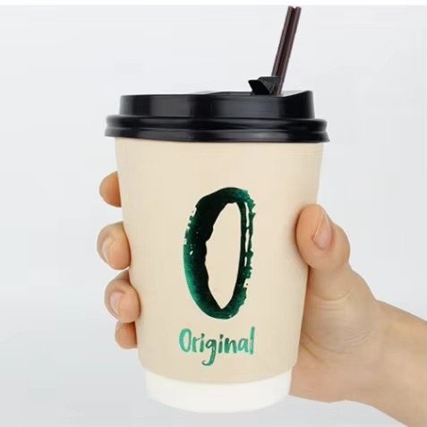 Synthetic Paper Disposable Ripple Wall Cups-Recyclable Various Sizes (2.5oz-16oz)