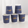 8oz 12 oz Printing Ink Corrugated Disposable Ripple Wall Coffee Paper Cup With Lids