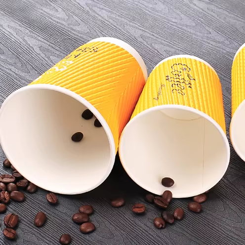 Custom Logo Disposable Double Wall 8oz 10oz 12oz 16oz Hot Cold Drinks Paper Cup for Coffee