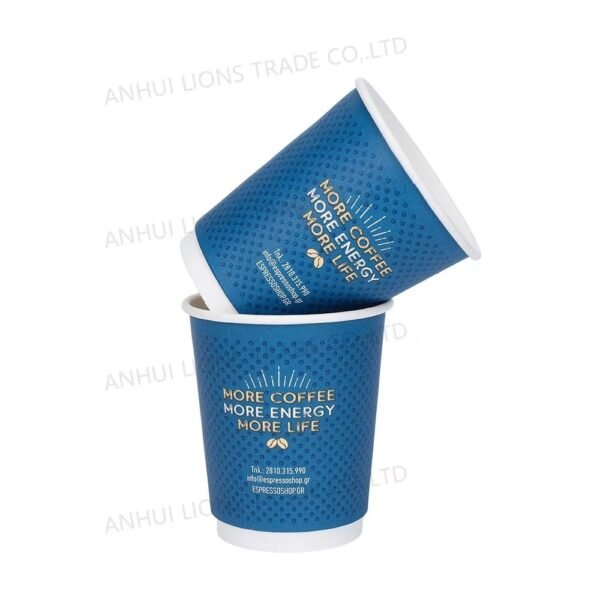 Custom 8oz 12oz 16oz Double Paper Cup with logo